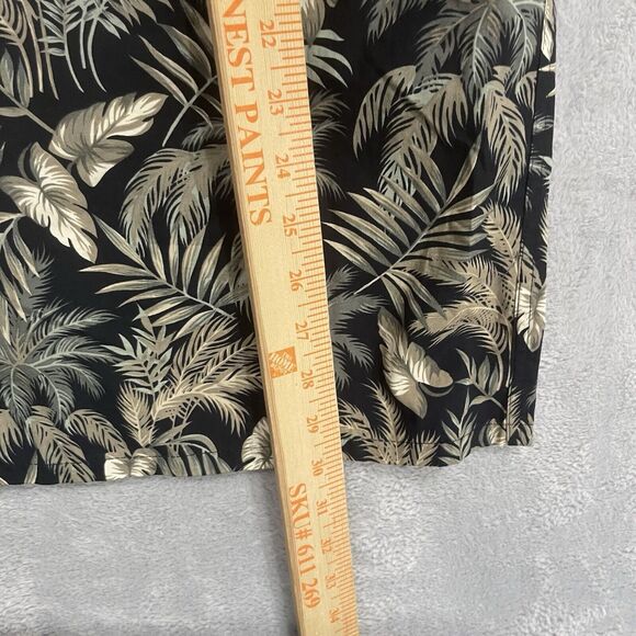 Pierre Cardin Vintage Cotton Hawaiian Shirt Men's Large Short Sleeve Black - Picture 4 of 6